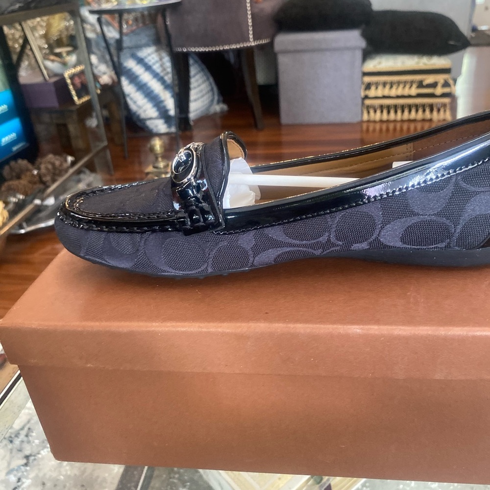 Coach Black Signature Loafers - Picture 4 of 6